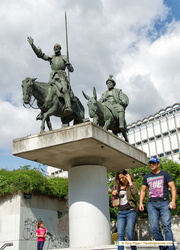 Don Quixote de la Mancha and Sancho Panza